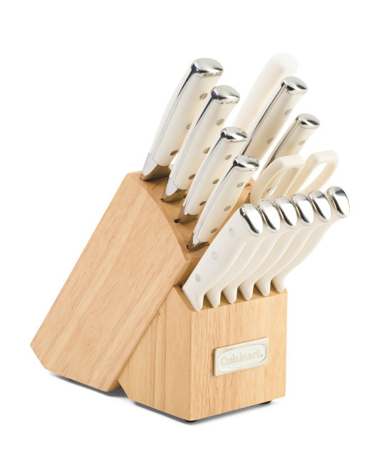 15pc Stainless Steel Classic Triple Rivet Knife Block Set | TJ Maxx