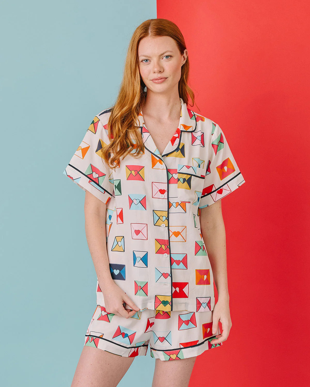 Love Notes Pajama Shorts Set | Katie Kime Inc