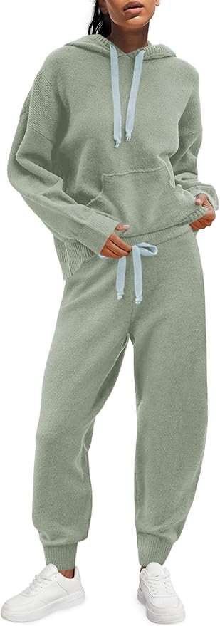 Panadila Womens Fuzzy Lounge Set 2 Piece Outifts Oversized Fleece Pajama Set Long Sleeve Hoodie a... | Amazon (US)