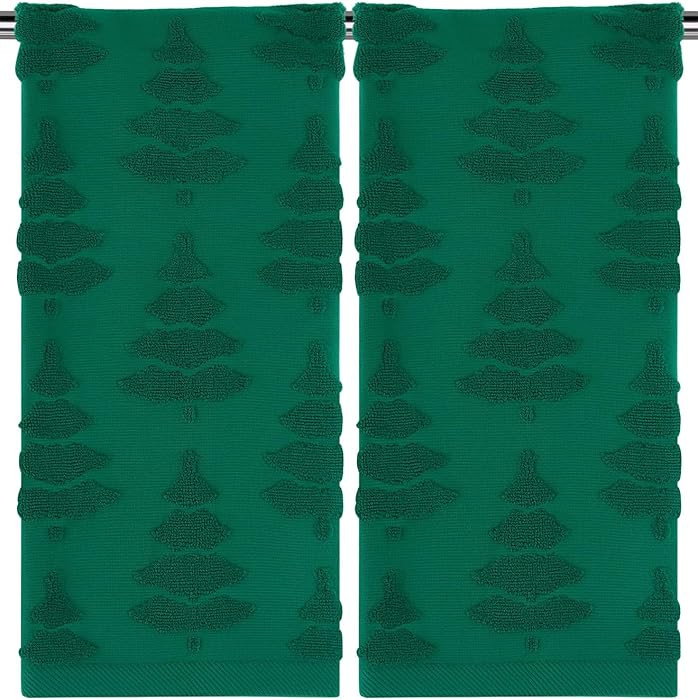 Christmas Kitchen Dish Towels 13.7x29.5 Kitchen Dish Cloths Bathroom Hand Towels Decorative Dryin... | Amazon (US)