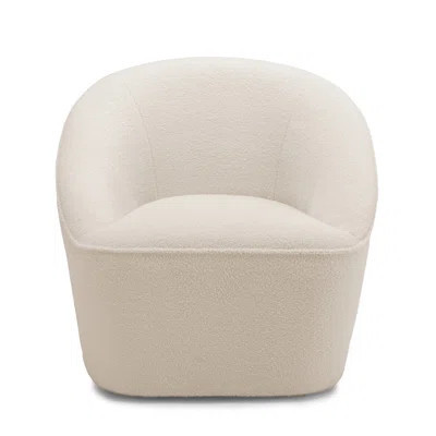 Boucle Swivel Comfortable Seat For Small Rooms - Compact, Stylish, Relaxing Sitting Area Chair Soft And Cozy, Base, Versatile Look | Wayfair North America