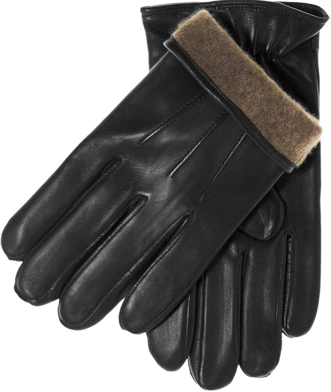 Fratelli Orsini Winter Gloves Giovanni Black for Men - Lambskin Leather Gloves with cashmere lini... | Amazon (US)