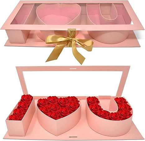 Empty I Love You Cardboard Letter Fillable Gift Box Valentine's Day Flower Arrangements Chocolate... | Amazon (US)