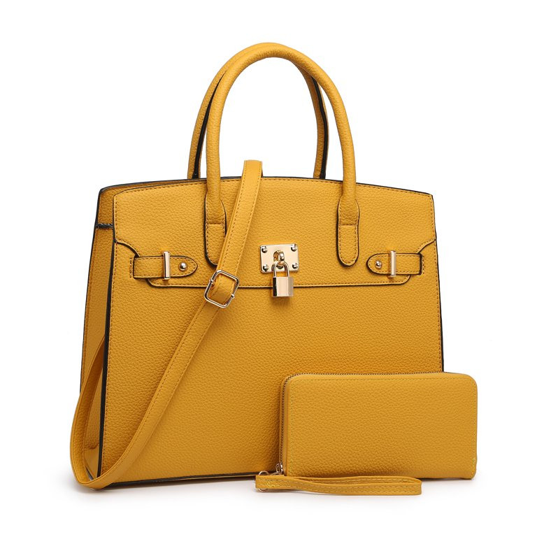 XB Faux Leather Women's Satchel Handbag with Wallet Shoulder Bag Tote Purse | Walmart (US)