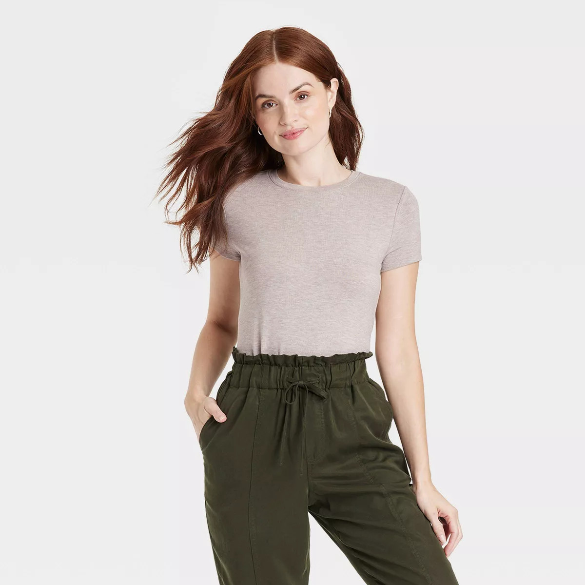 Women's Short Sleeve Brushed Knit T-Shirt - A New Day™ | Target