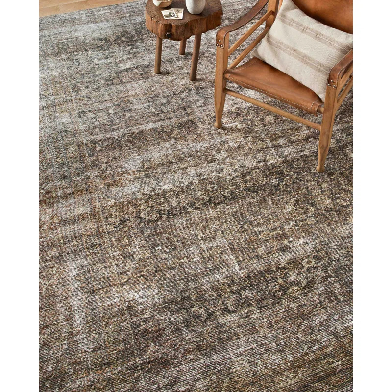 Billie Performance Tobacco/Rust Rug | Wayfair North America
