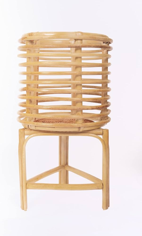 B BEMIAO CRAFTS Rattan Plant Stand, Rattan Plant Basket, Natural Indoor Planter for Indoor Garden... | Amazon (US)