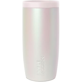 Simple Modern Insulated Travel Coffee Mug 360° Lid | 16oz | Pearlescent | Voyager Ceramic-Lined ... | Amazon (US)