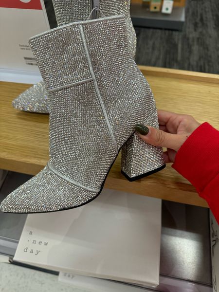 The perfect boot for the holiday season! Add some sparkle to your outfit with this ankle boot from Target. 

Holiday outfit 
Holiday party outfit 
Women’s shoes 

#LTKHoliday #LTKshoecrush #LTKSeasonal