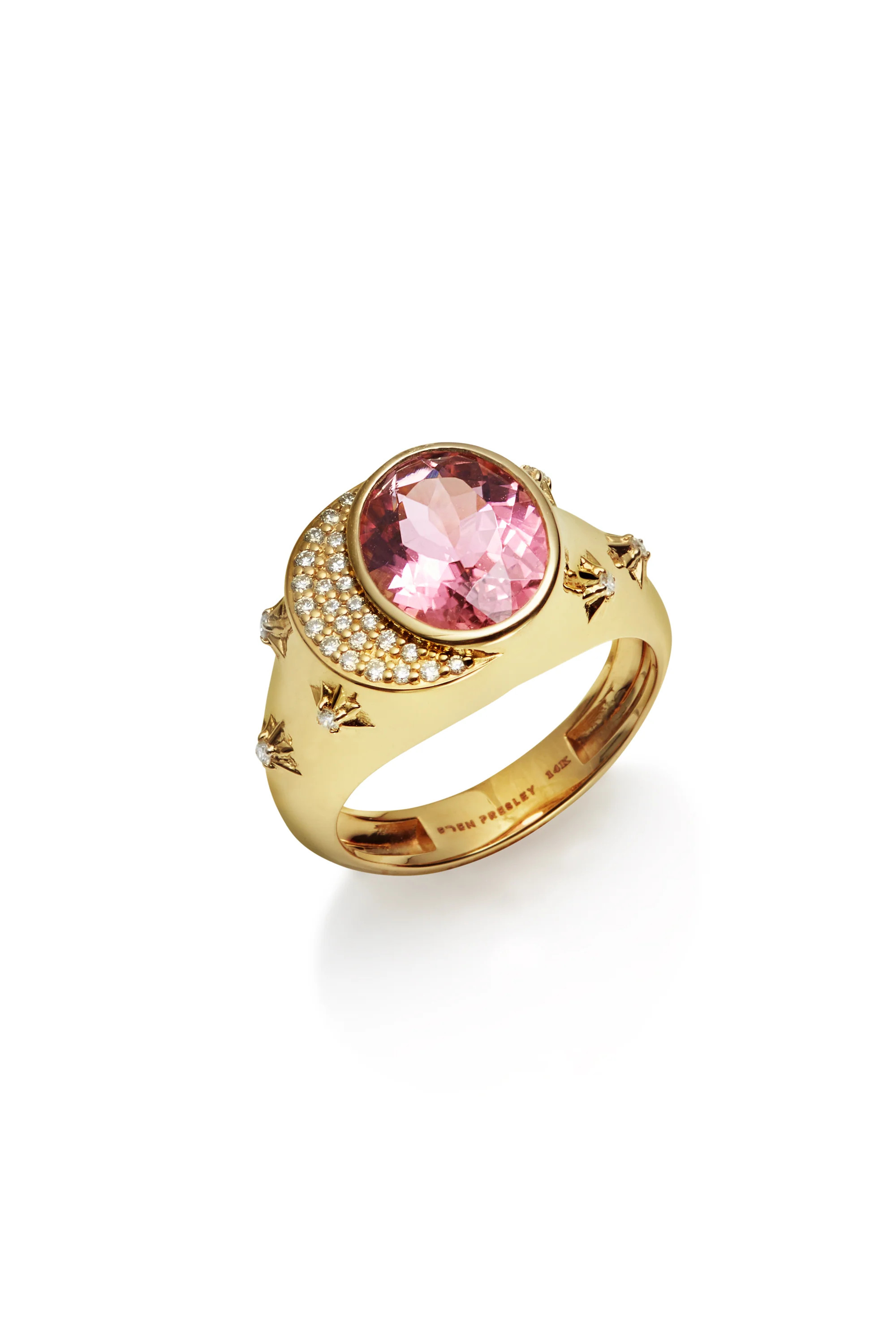 14KY Celeste Pink Tourmaline Ring | Susan Saffron Jewelry