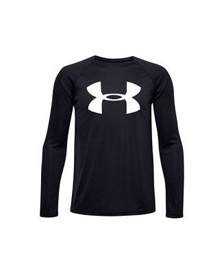 Under Armour Big Boys Tech Big Logo Long Sleeve T-shirt & Reviews - Shirts & Tops - Kids - Macy's | Macys (US)