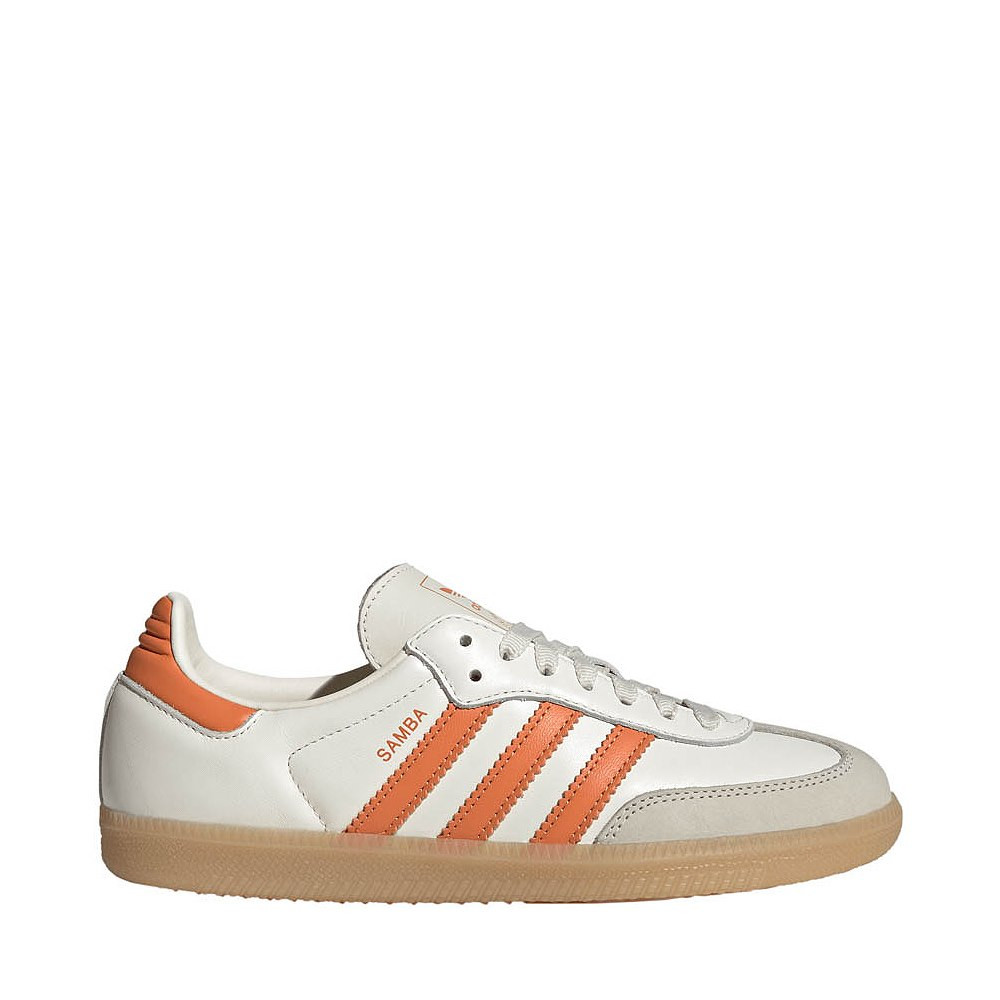 Womens adidas Samba OG Athletic Shoe - Off White / Dusky Orange / Gum | Journeys