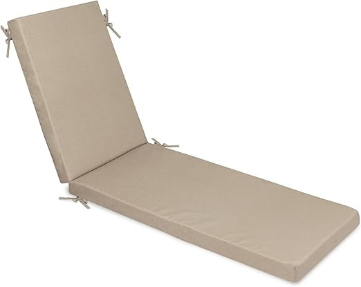 Milliard Memory Foam Outdoor Chaise Lounge Lawn Chair Cushion, with Waterproof and Washable Cover... | Amazon (US)
