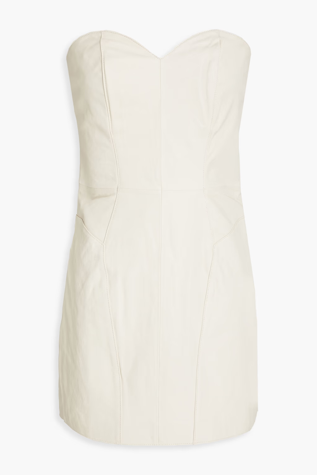 ENVELOPE1976 Beverly leather strapless mini dress | Sale up to 70% off | THE OUTNET | The Outnet (US and CA)