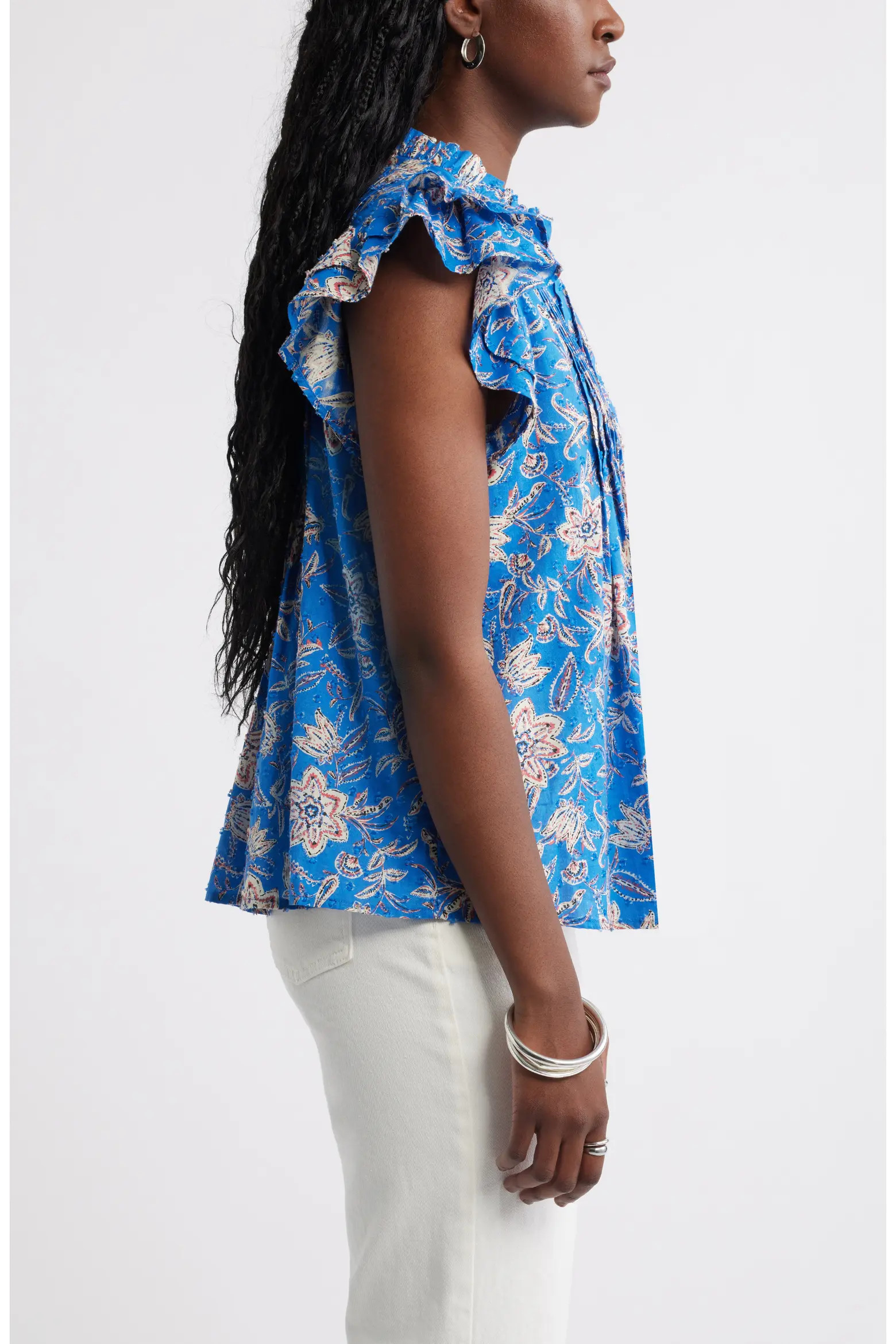 Ruffled Pleated Top (Women) | Nordstrom | Nordstrom