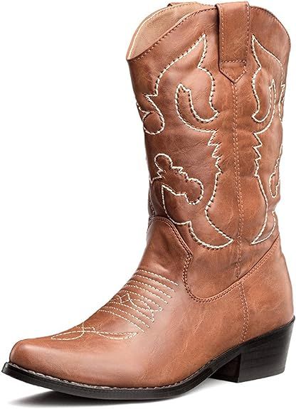 SheSole Women's Winter Western Cowgirl Cowboy Boots | Amazon (US)