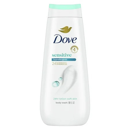Dove Body Wash for Women Moisturizing Sensitive Skin Gentle Hypoallergenic All Skin, 11 oz | Walmart (US)