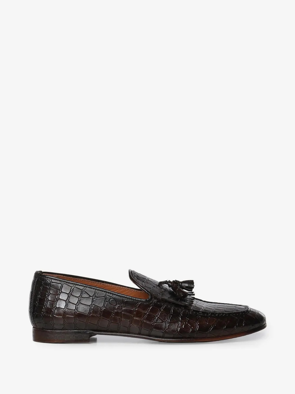 Samuel crocodile-effect tassel loafers | Farfetch Global
