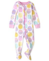 Baby And Toddler Girls Long Sleeve Easter Bunny Snug Fit Cotton One Piece Pajamas | The Children's Place