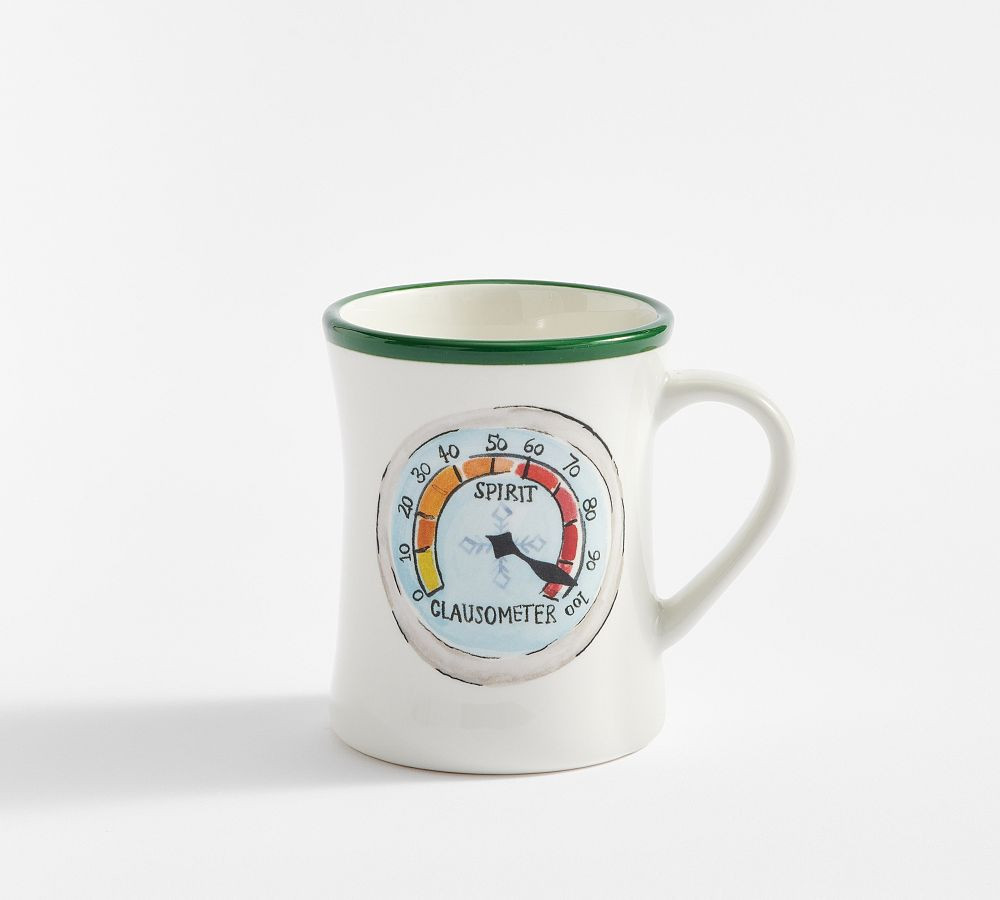 Elf Christmas Spirit Stoneware Mug, Single | Pottery Barn (US)