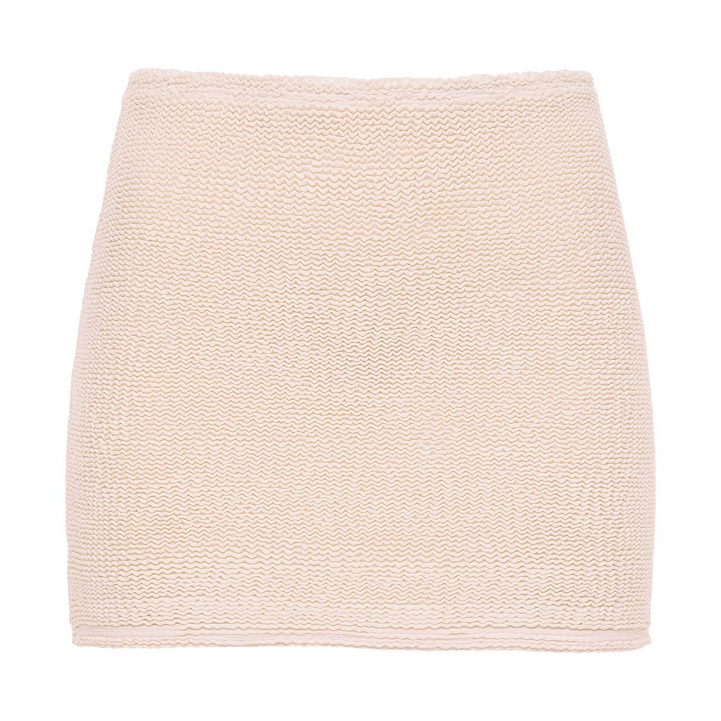 Crema Scrunch Micro Skirt | Montce