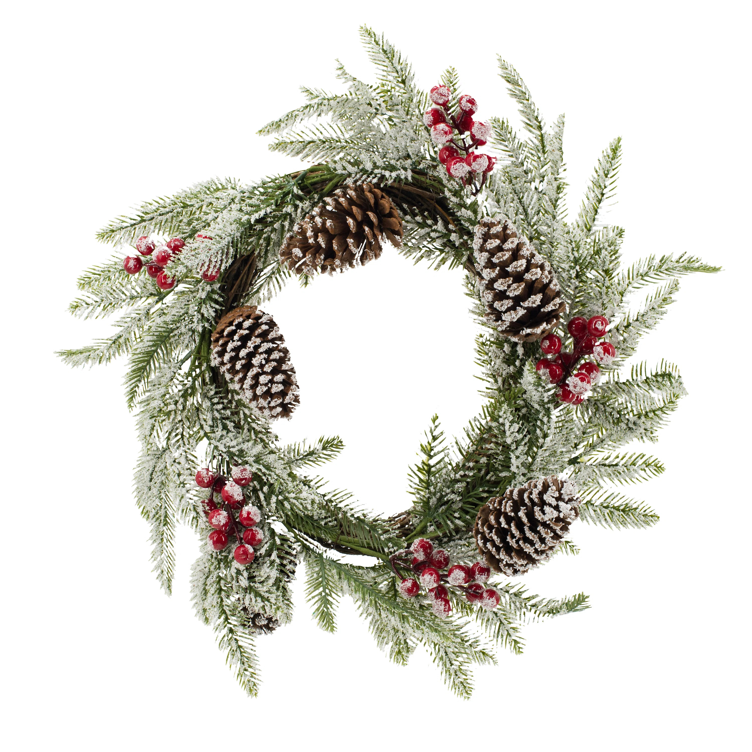 Faux Berry Plastic 20.1'' Wreath | Wayfair North America