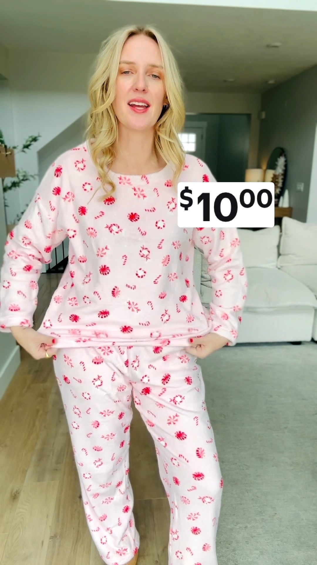 Now only $10 🎄
These plush Christmas pajama sets from Walmart are such a good holiday find and make the cutest gift idea for cozy nights at home. Super soft, comfy, and festive without being over the top.

Fit note: I sized up to a large, but my true size medium would have been the better fit — I’d recommend staying true to size.

Perfect for gifting, lounging, or matching holiday mornings 🤍
Linked here before sizes sell out!

#LTKunder10 #LTKholiday #LTKgifts #LTKfinds #WalmartFinds #WalmartFashion #HolidayPajamas #ChristmasPJs #CozyFinds #GiftIdeas #AffordableFashion #MomStyle #BudgetFinds #HolidayDeals


#LTKSaleAlert #LTKHoliday #LTKFindsUnder50