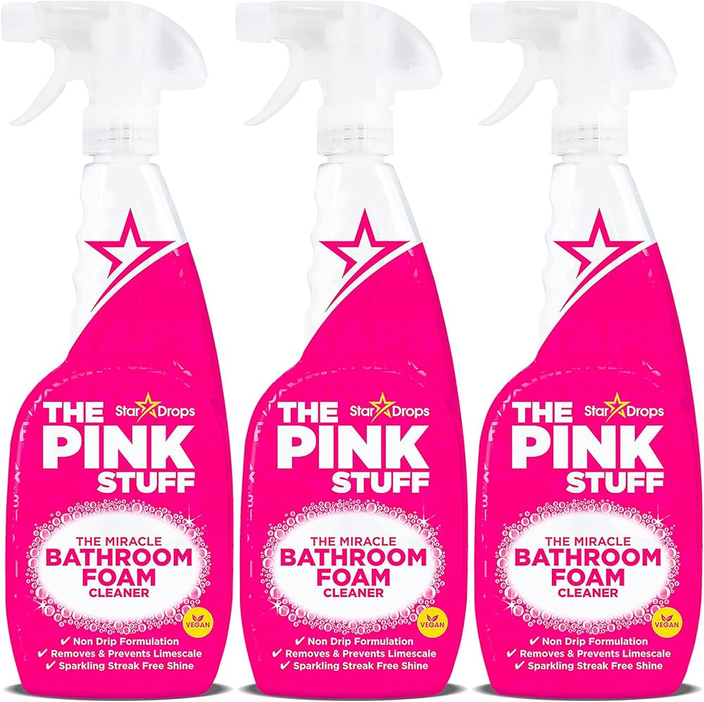 Stardrops - The Pink Stuff - The Miracle Bathroom Foam Cleaner 750ml 3-Pack Bundle (3 Bathroom Fo... | Amazon (US)