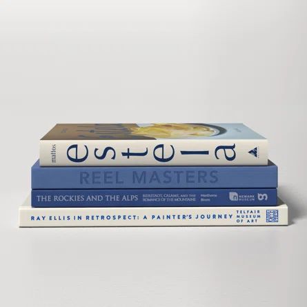 AllModern 4 Piece Modern Coastal Shores Hicham Decorative Book Set | Wayfair | Wayfair North America