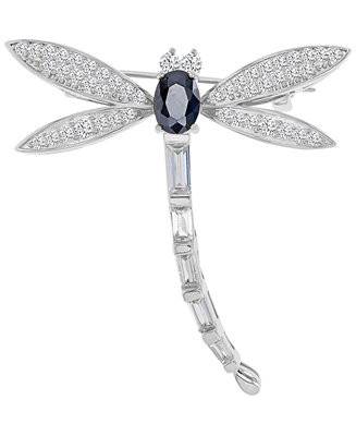 Cubic Zirconia Dragonfly Pin Brooch | Macy's