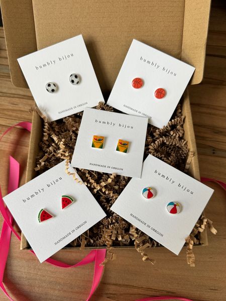 The cutest stud earrings! 

Beach ball earrings. Watermelon earrings. Soccer mom jewelry. Basketball jewelry. Sports earrings. Teacher earrings. 

#LTKU #LTKkids #LTKfindsunder50