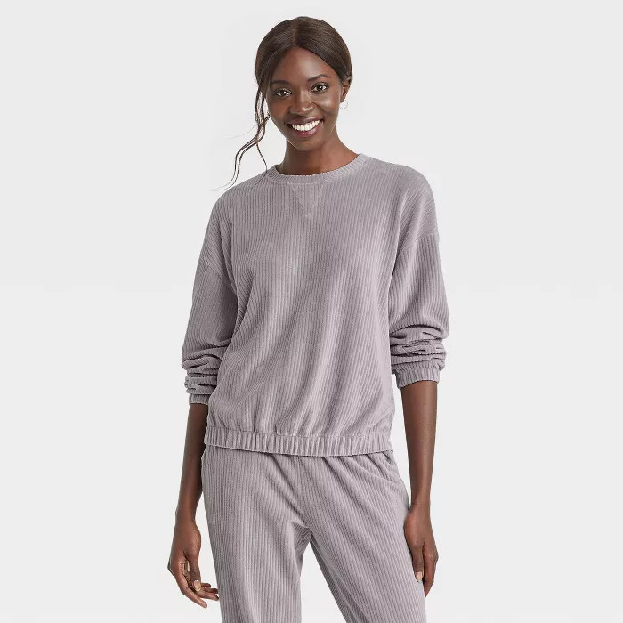 Women's Velour Sweatshirt - A New Day™ | Target