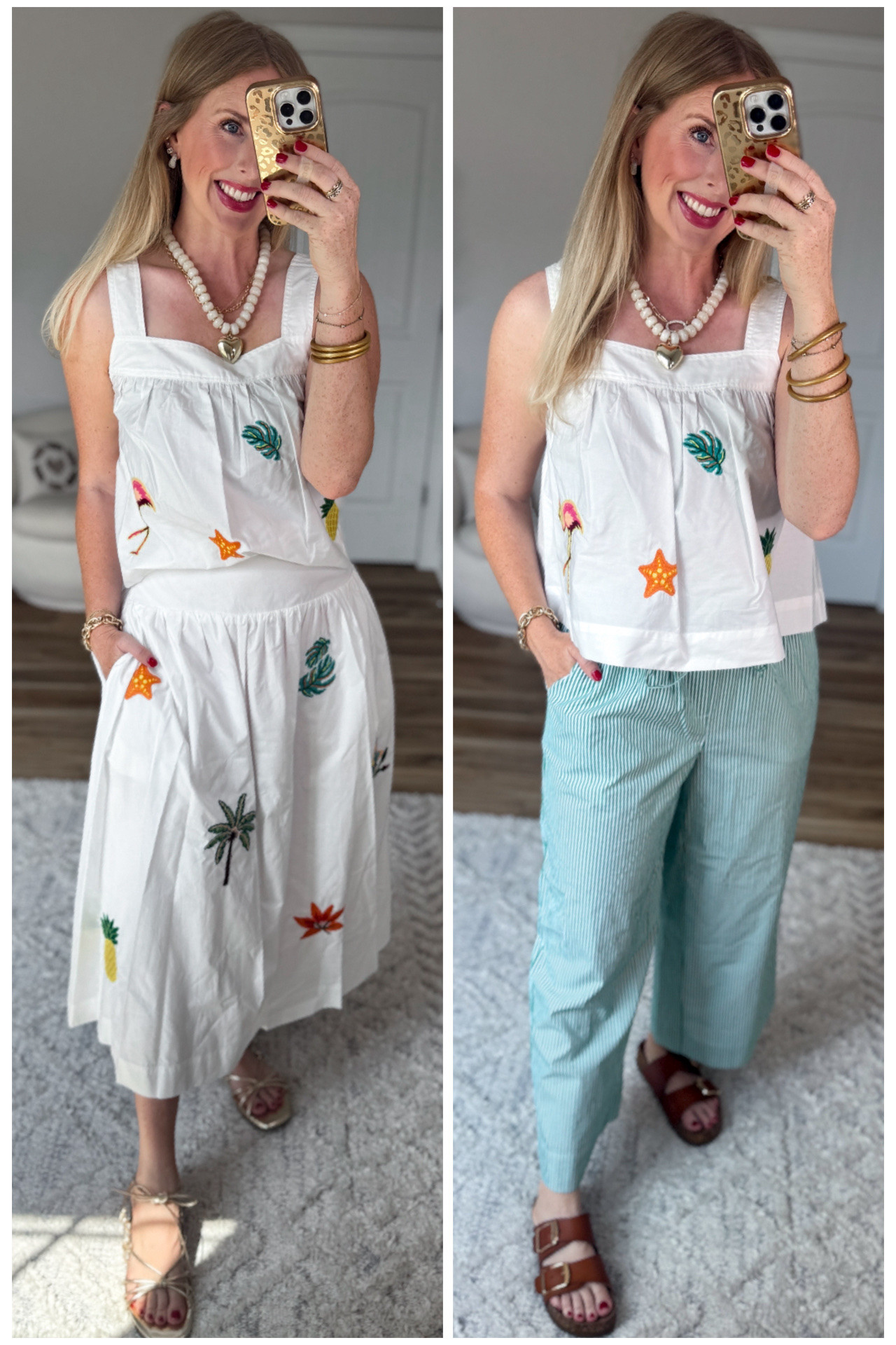 2 ways to wear this embroidered tank from Walmart!

#LTKootd #LTKmomlife