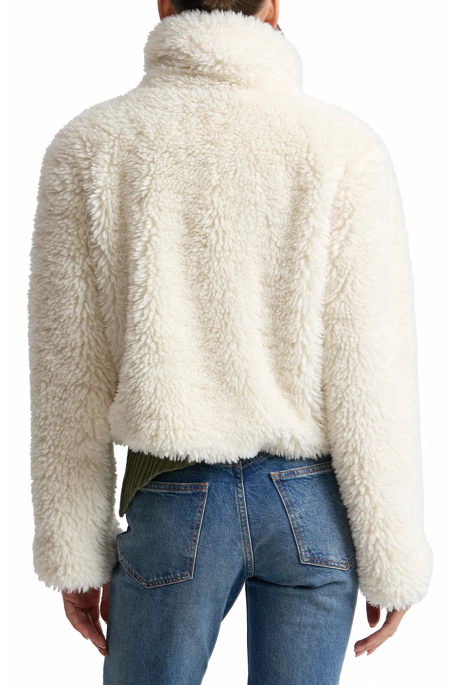 Crop Faux Shearling Zip Jacket (Women) | Nordstrom | Nordstrom
