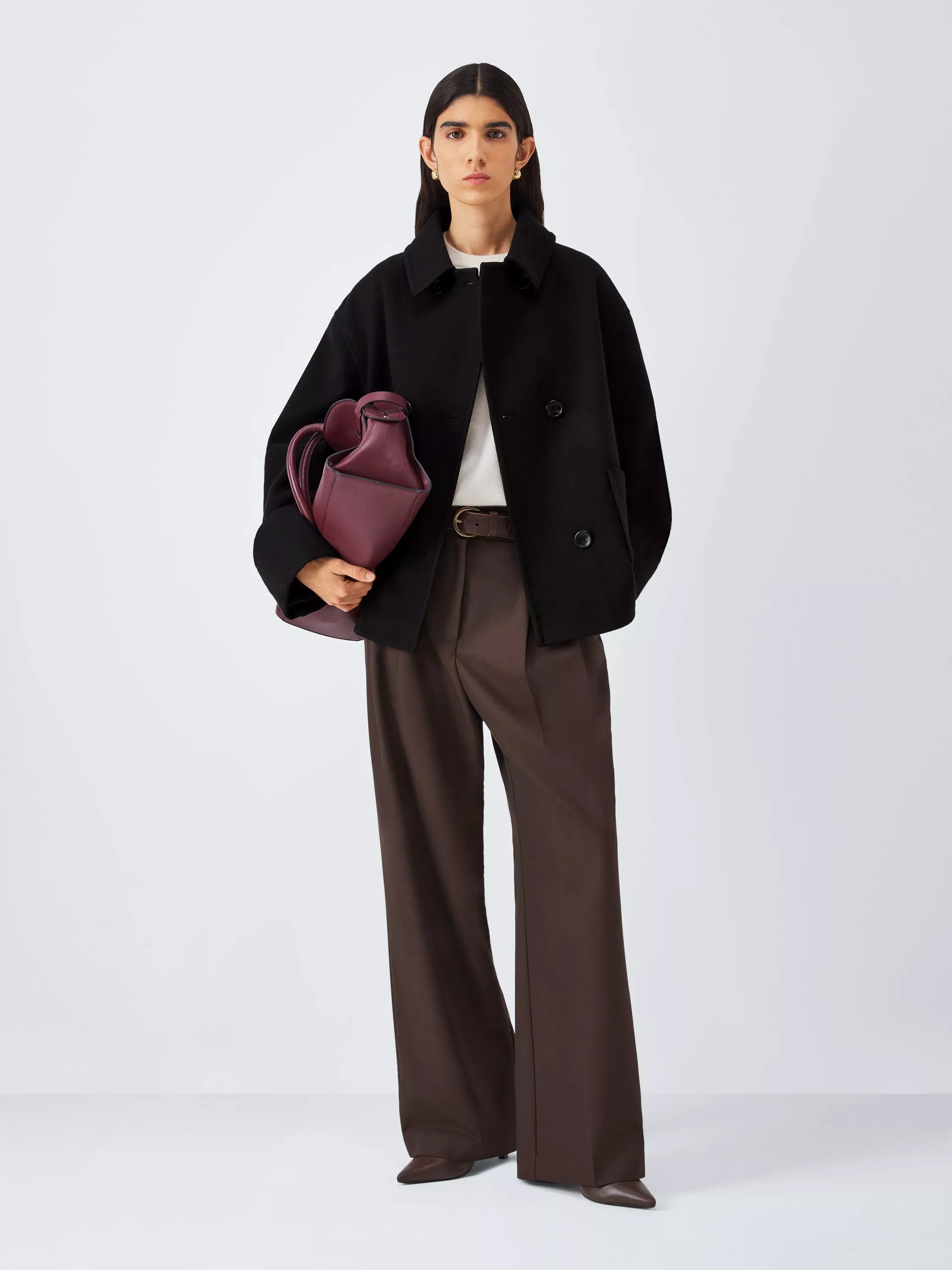 John Lewis Short Double Breasted City Coat | John Lewis (UK)