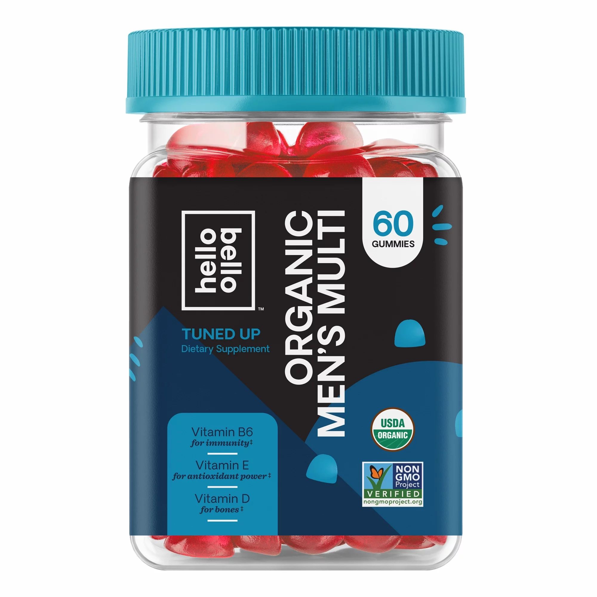 Hello Bello Organic Men's Multi Vitamin Gummy, 60ct | Walmart (US)