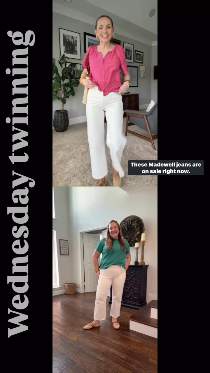 Wednesday Twinninf 

#LTKOver40 #LTKgrwm #LTKMidsize