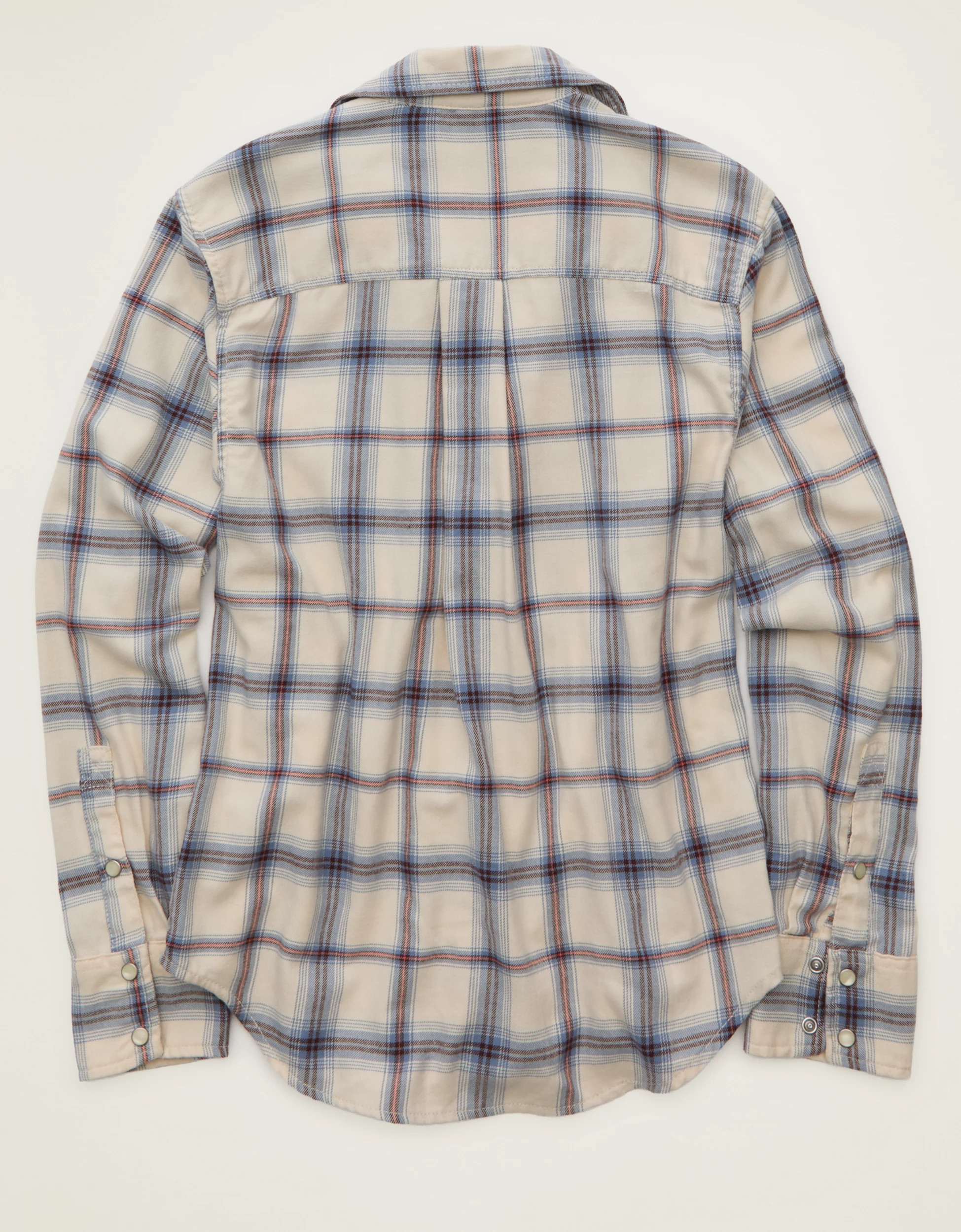 AE Throwback Flannel Button-Up Shirt | American Eagle Outfitters (US & CA)