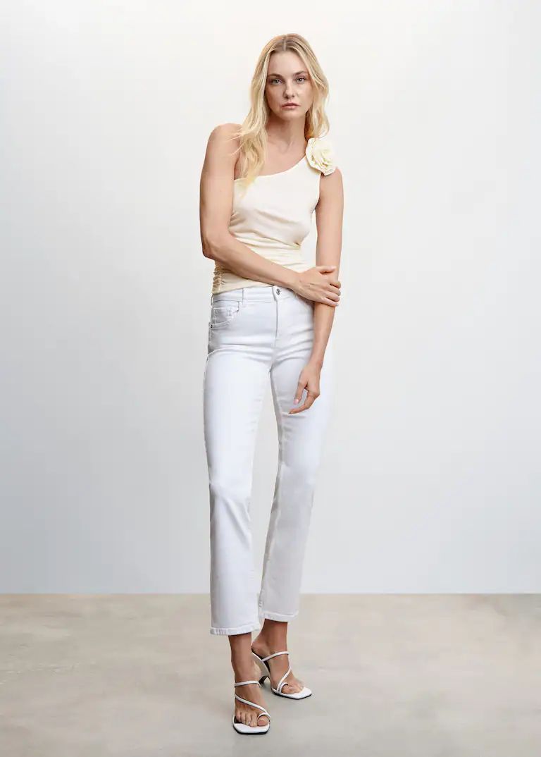 Flower asymmetric top | MANGO (US)