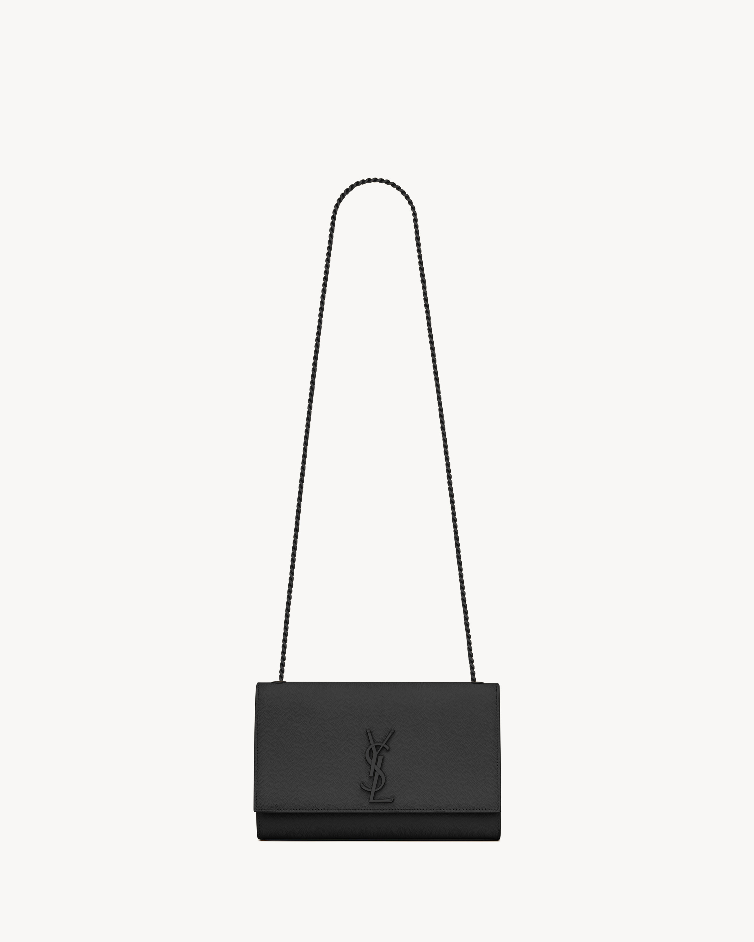 Saint Laurent Kate Medium In Grain De Poudre Embossed Leather - Black - Women - One Size | Saint Laurent Inc. (Global)