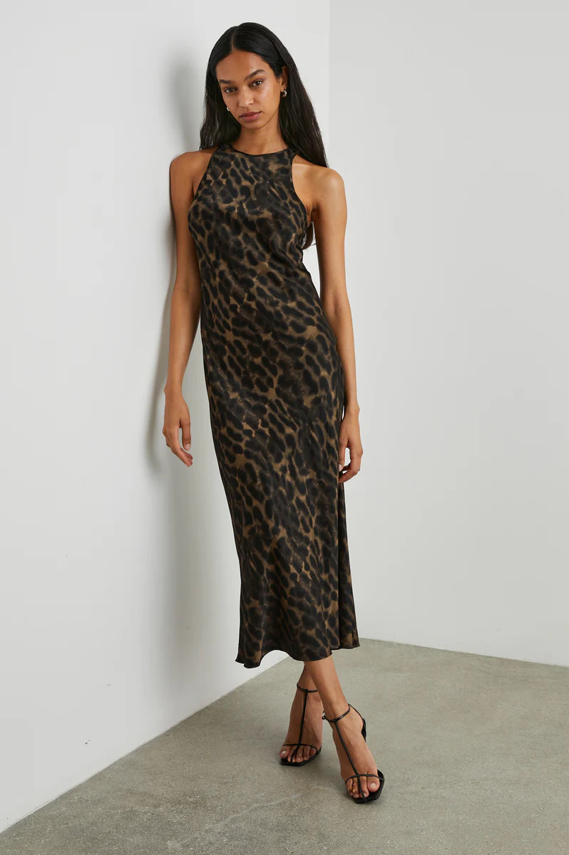 SOLENE DRESS - UMBER LEOPARD | Rails