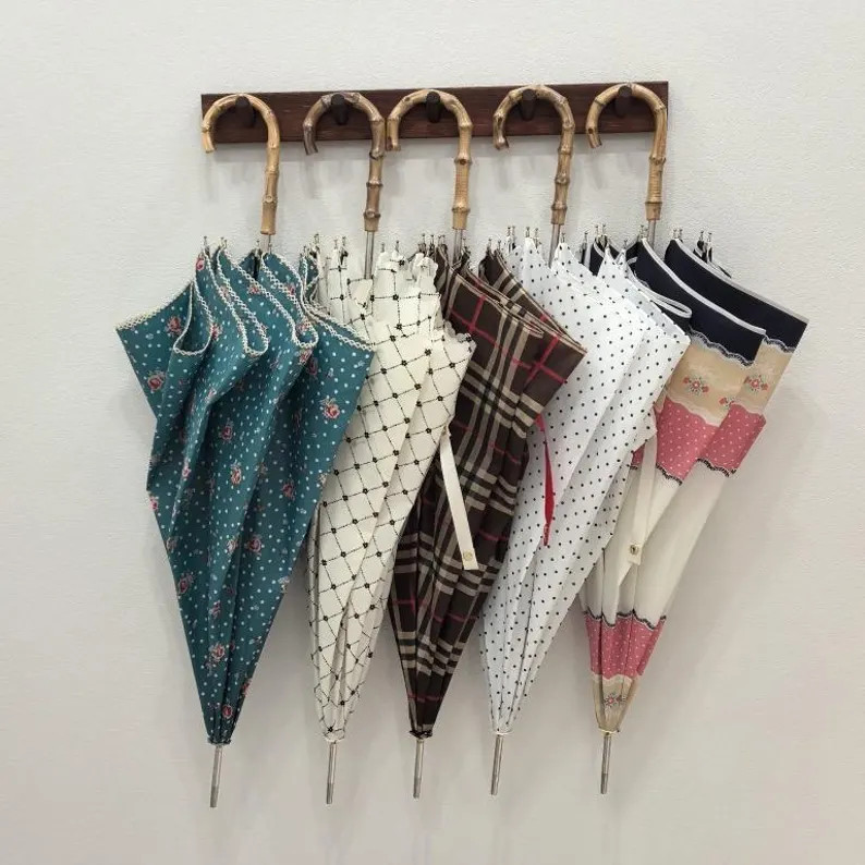 Lightweight Floral Umbrella With Bamboo Handle – Japanese Style - Etsy | Etsy (US)