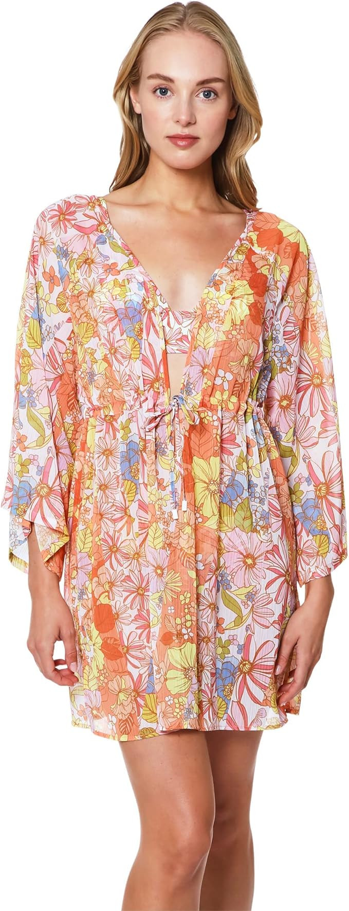 Sanctuary Fresh Cuts Dress with Side Slits Multi LG | Amazon (US)