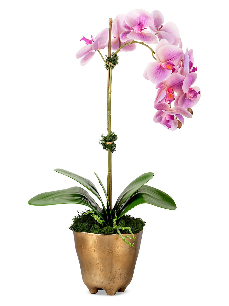 Axel RealTouch Orchid Arrangement - Periwinkle | Saks Fifth Avenue