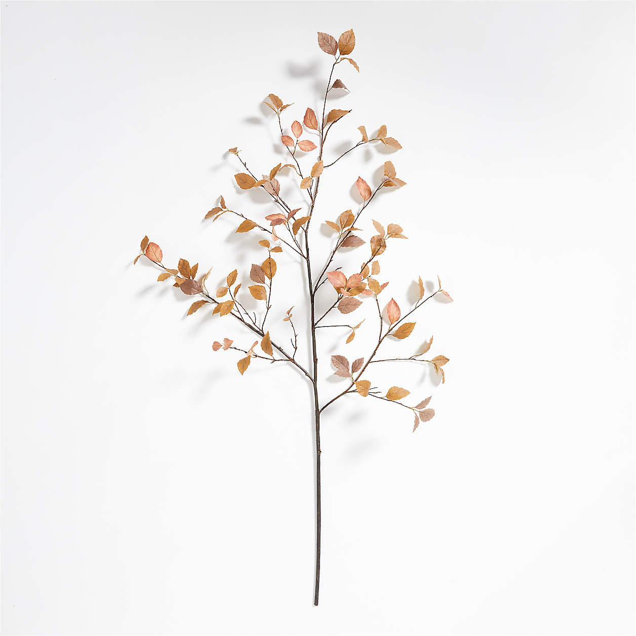 Faux Small Golden Leaf Branch + Reviews | Crate & Barrel | Crate & Barrel