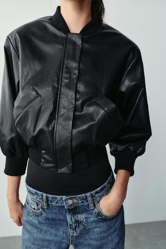 Zara - Faux Fur Jacket In Black - Xs - Woman | Zara UK