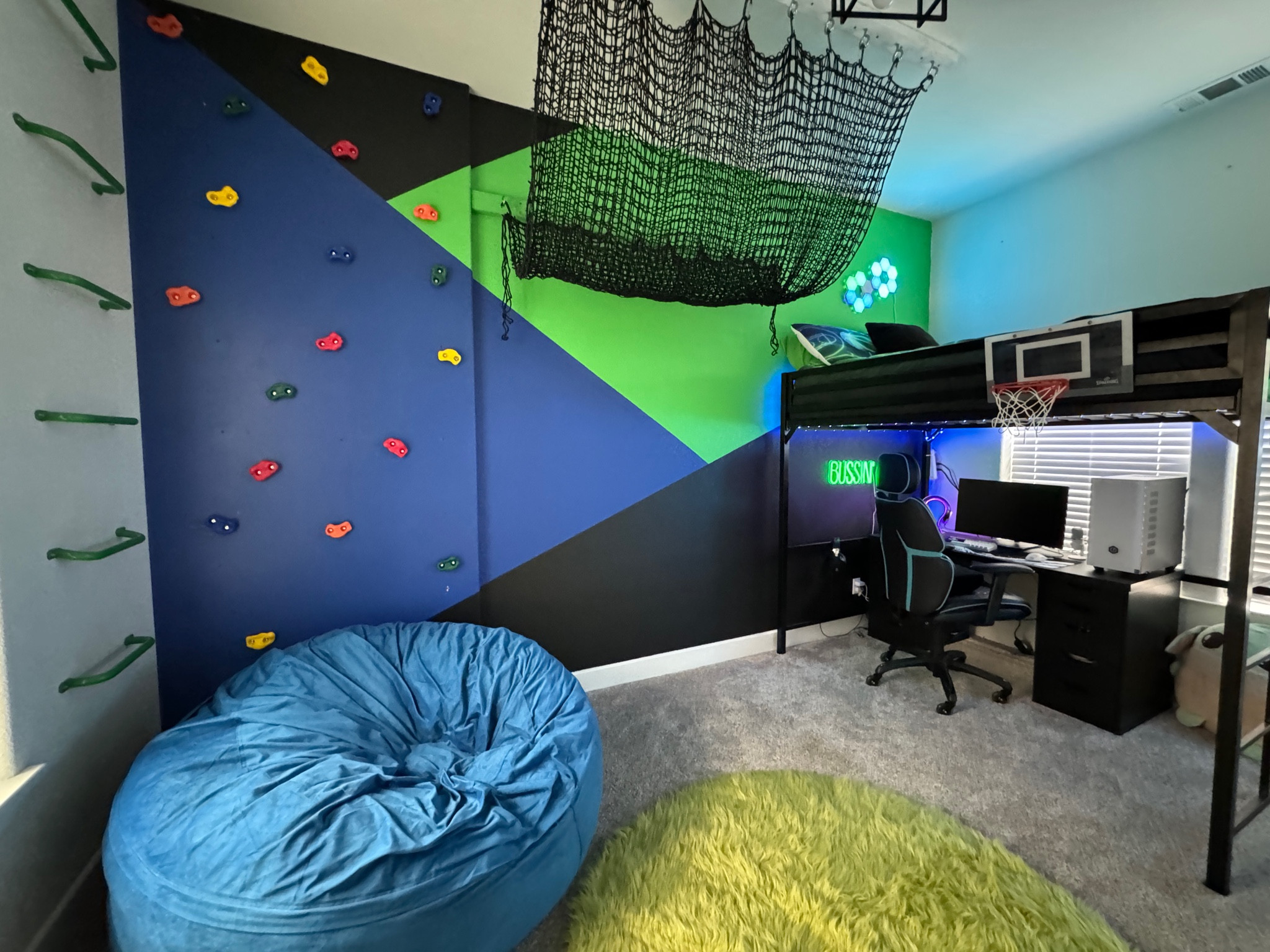 Obsessed with my son’s DIY playground rock climbing inspired room 🤩 this was a HUGE project but so worth it!

#LTKHome #LTKFamily #LTKKids