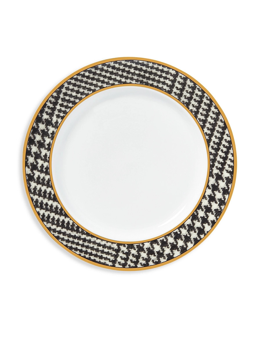 Wessex Porcelain Dinner Plate - Black White | Saks Fifth Avenue