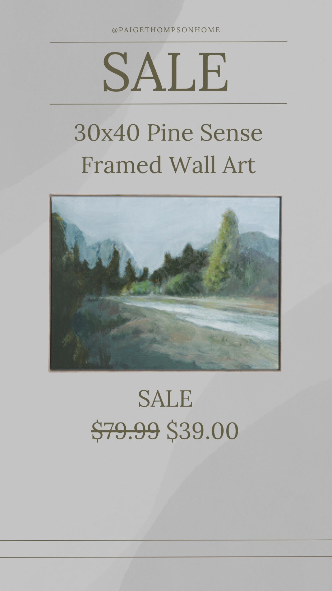 Sale// Get it before it is gone. This 30x40 Landscape Wall Art is on Sale! 


