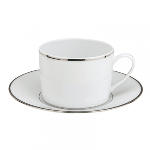 Christofle Albi Porcelain Coffee/Tea Cup and Saucer | Gracious Style